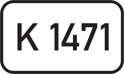 Straßenschild Kreisstraße K 1471