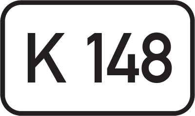 Straßenschild Kreisstraße K 148