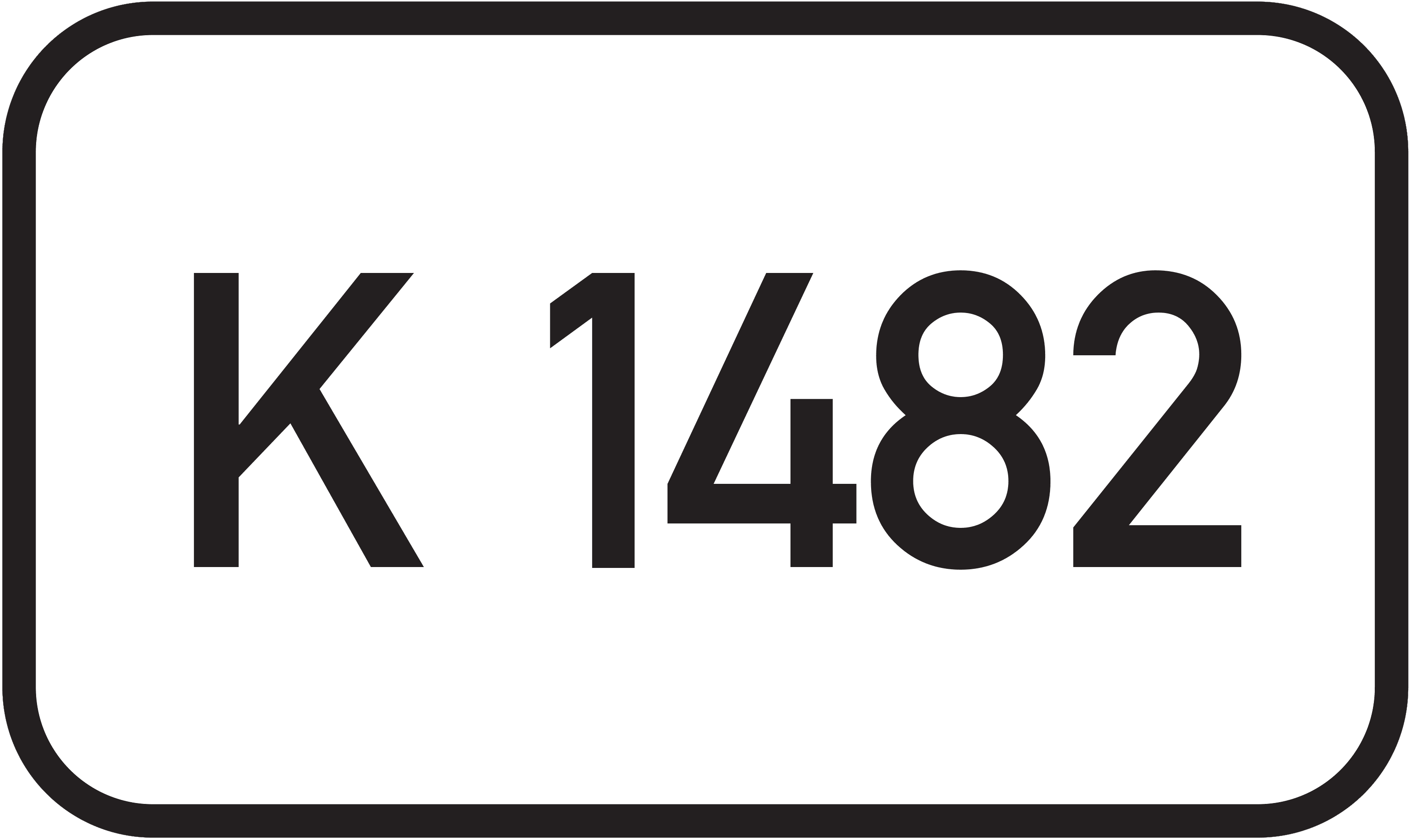 Straßenschild Kreisstraße K 1482