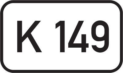 Straßenschild Kreisstraße K 149