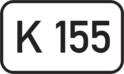 Straßenschild Kreisstraße K 155