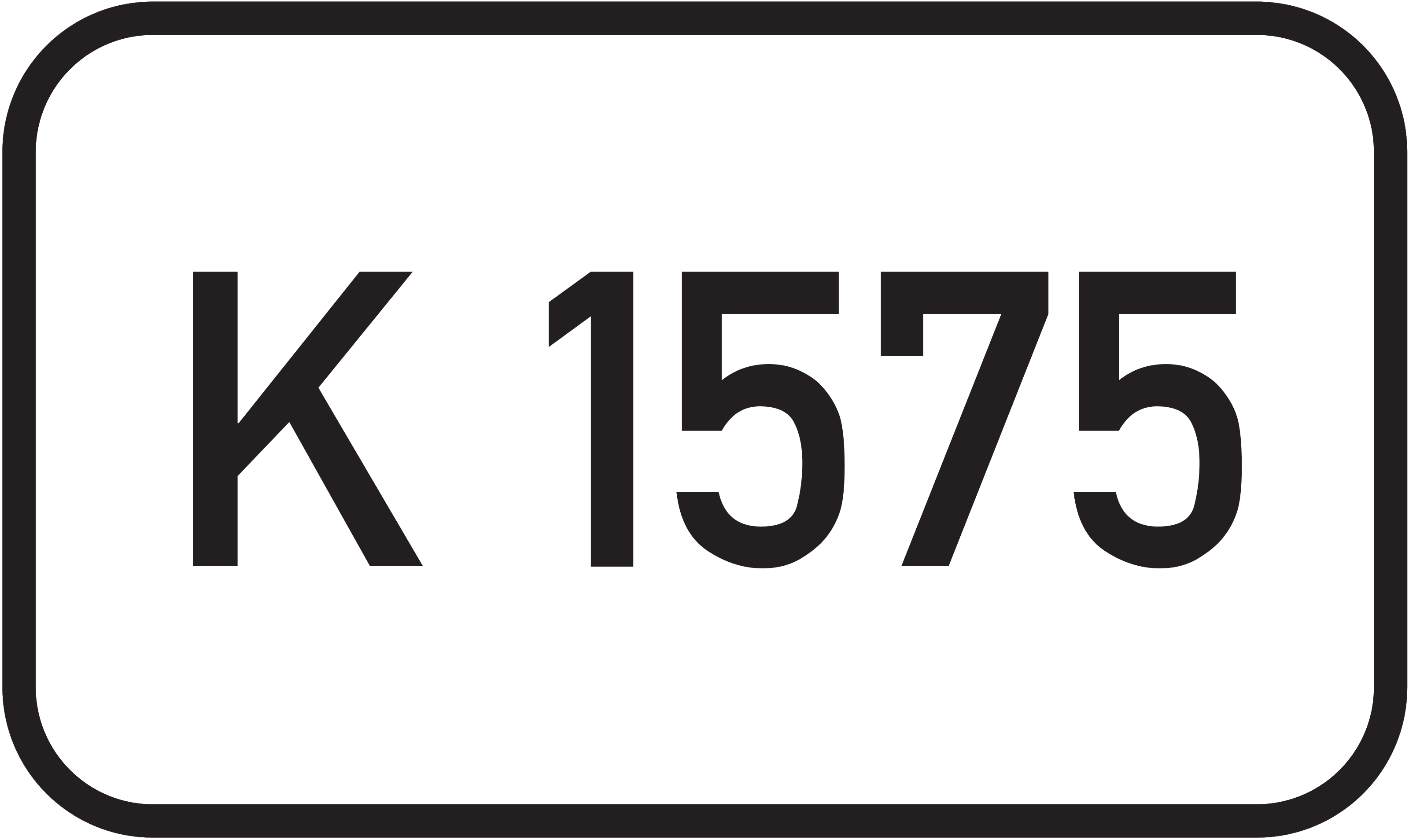 Straßenschild Kreisstraße K 1575