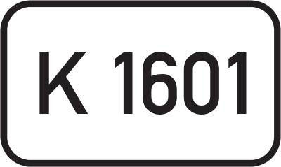 Straßenschild Kreisstraße K 1601