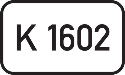 Straßenschild Kreisstraße K 1602