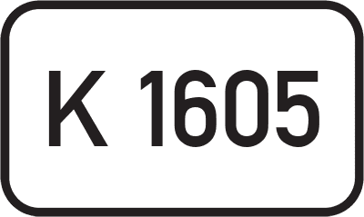 Straßenschild Kreisstraße K 1605