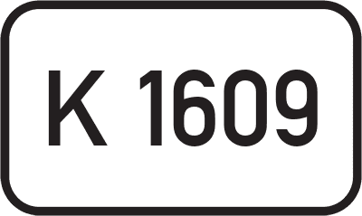 Straßenschild Kreisstraße K 1609