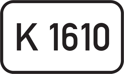 Straßenschild Kreisstraße K 1610