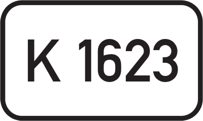 Straßenschild Kreisstraße K 1623