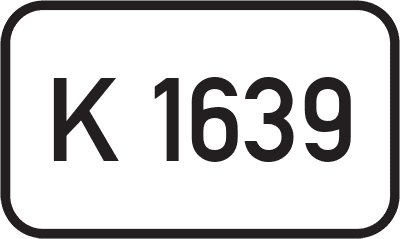 Straßenschild Kreisstraße K 1639