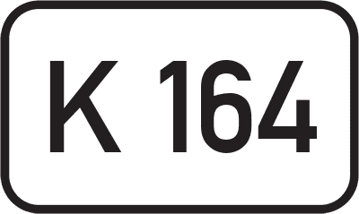 Straßenschild Kreisstraße K 164