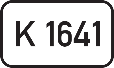 Straßenschild Kreisstraße K 1641