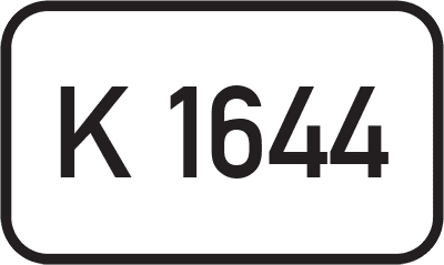Straßenschild Kreisstraße K 1644