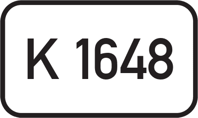 Straßenschild Kreisstraße K 1648