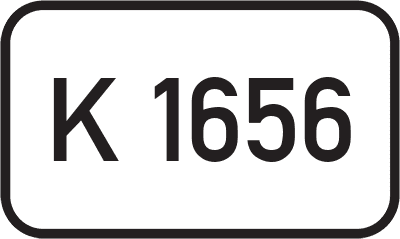 Straßenschild Kreisstraße K 1656