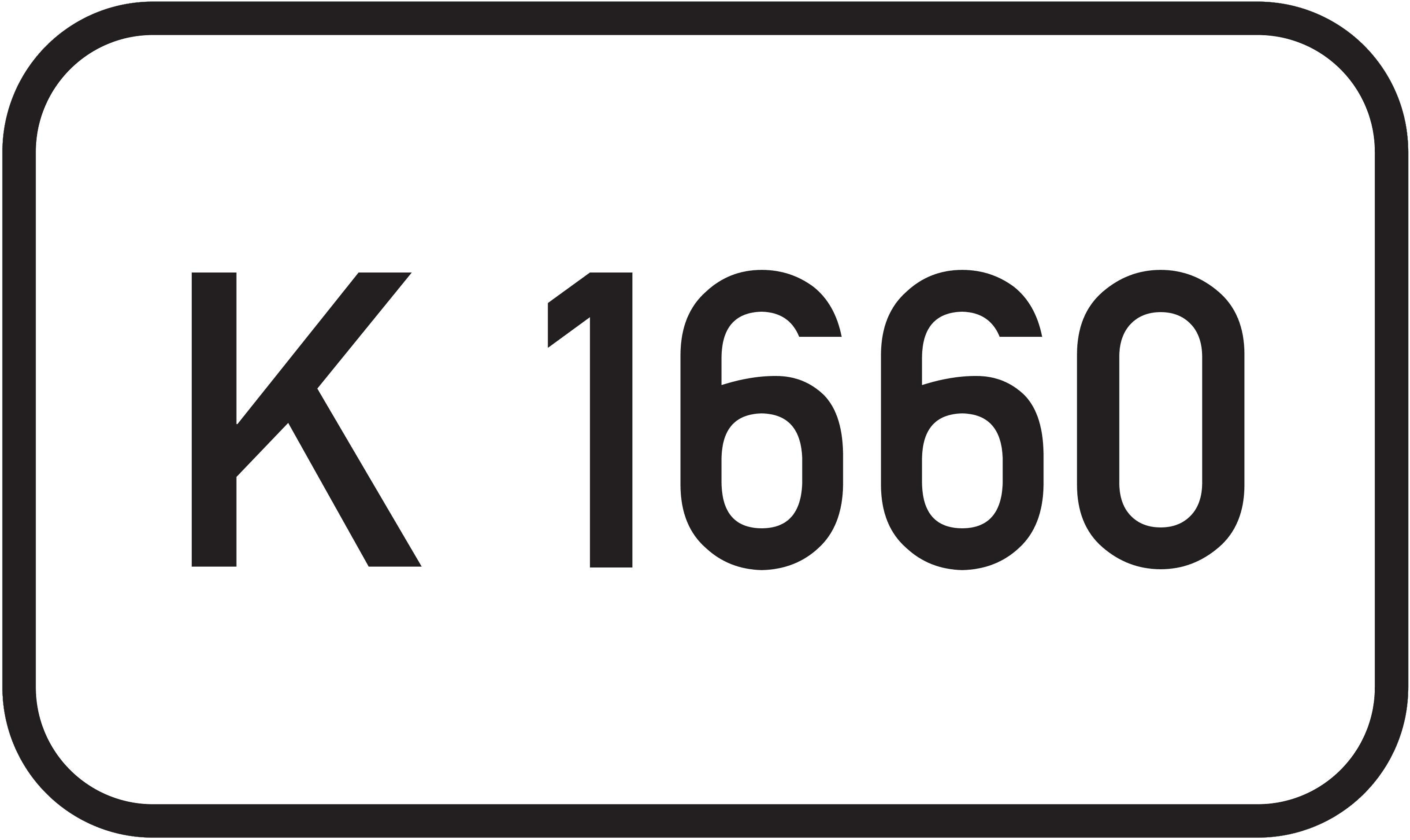 Straßenschild Kreisstraße K 1660