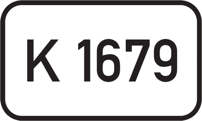 Straßenschild Kreisstraße K 1679