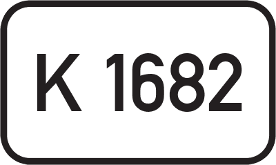 Straßenschild Kreisstraße K 1682