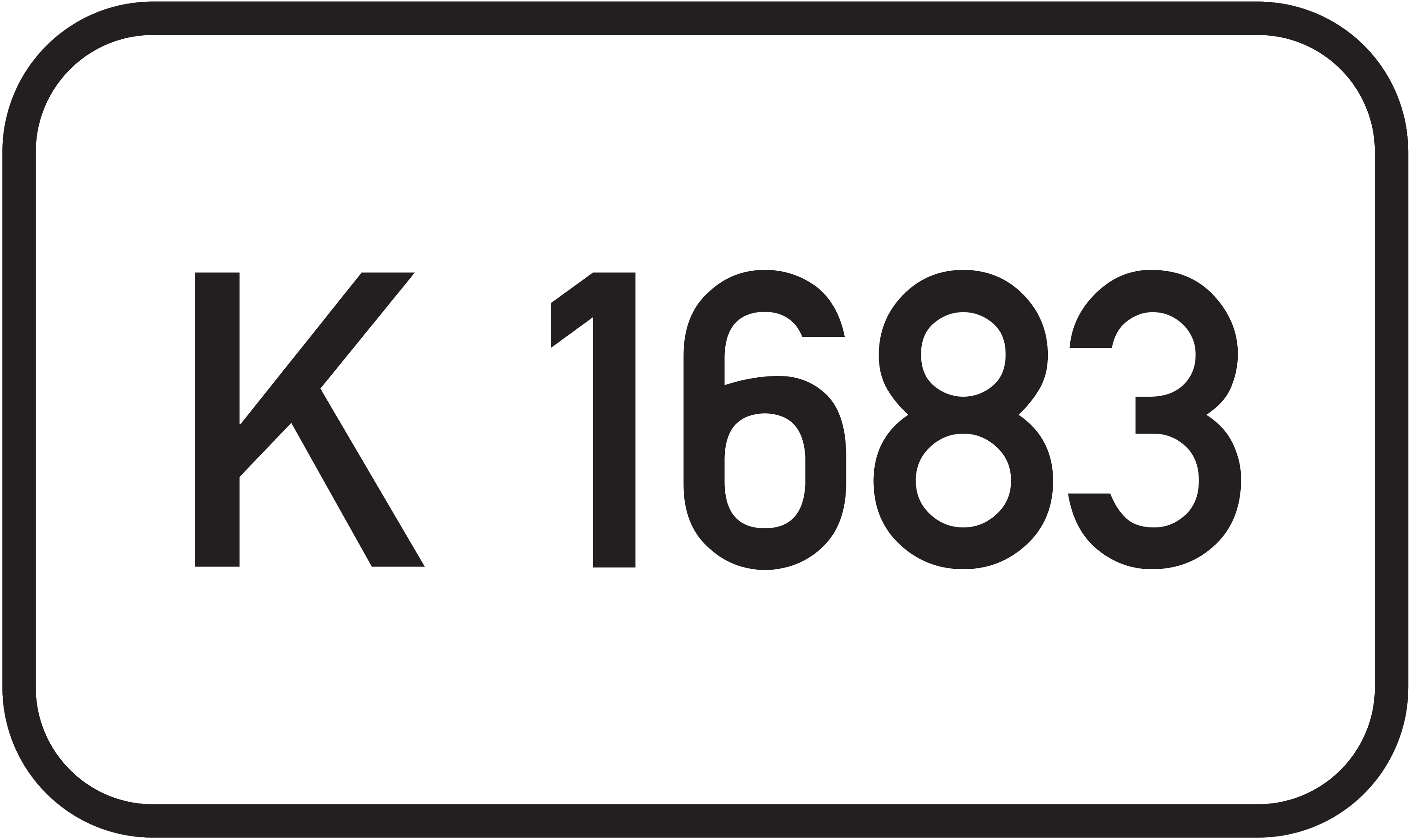 Straßenschild Kreisstraße K 1683