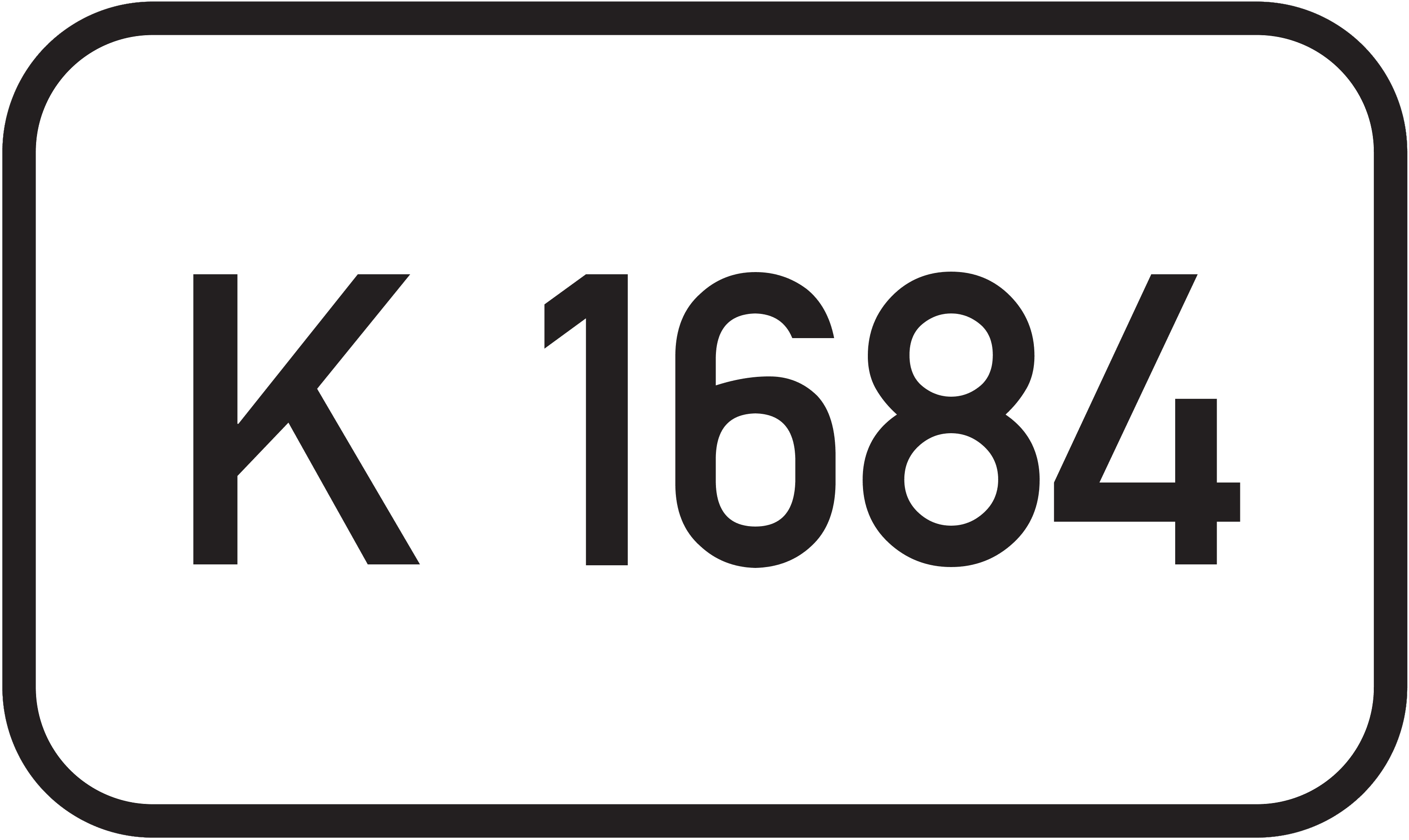 Straßenschild Kreisstraße K 1684