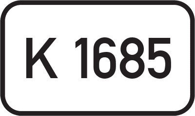 Straßenschild Kreisstraße K 1685