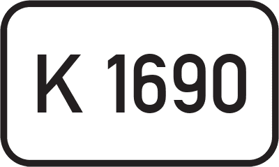 Straßenschild Kreisstraße K 1690