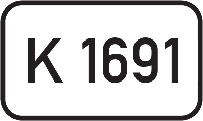 Straßenschild Kreisstraße K 1691