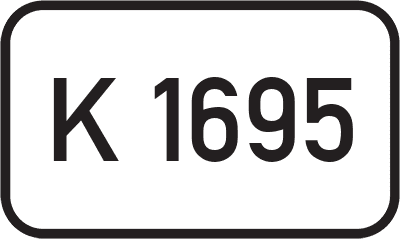 Straßenschild Kreisstraße K 1695