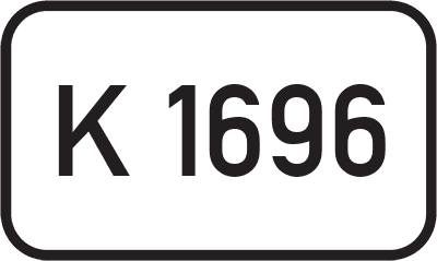 Straßenschild Kreisstraße K 1696