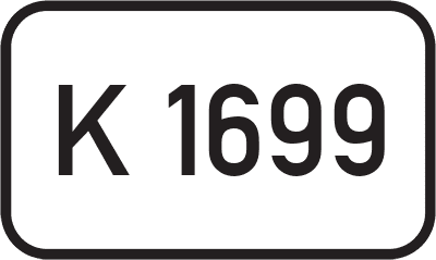 Straßenschild Kreisstraße K 1699