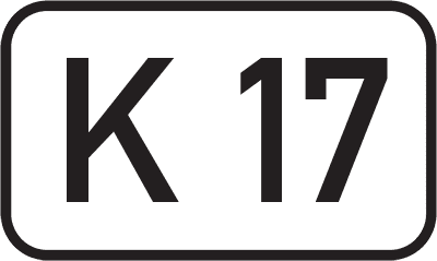 Straßenschild Kreisstraße K 17