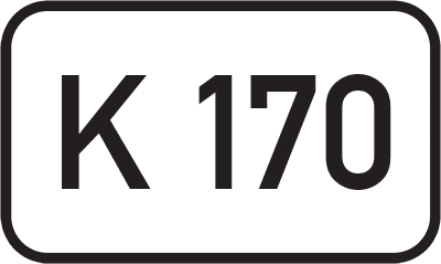 Straßenschild Kreisstraße K 170