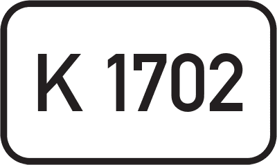 Straßenschild Kreisstraße K 1702