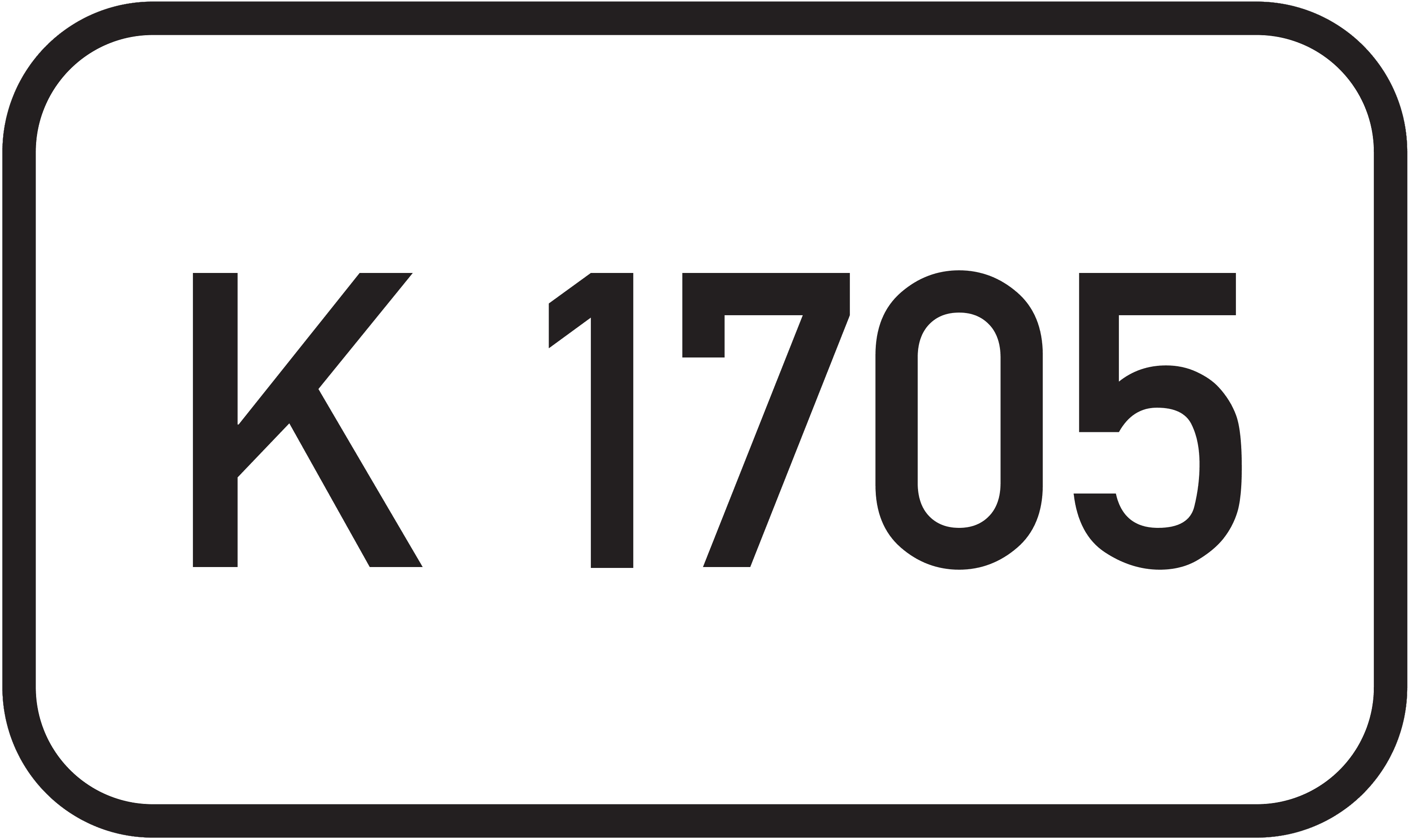 Straßenschild Kreisstraße K 1705