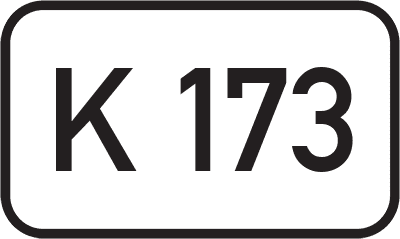 Straßenschild Kreisstraße K 173