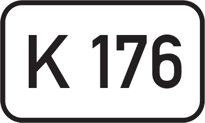 Straßenschild Kreisstraße K 176
