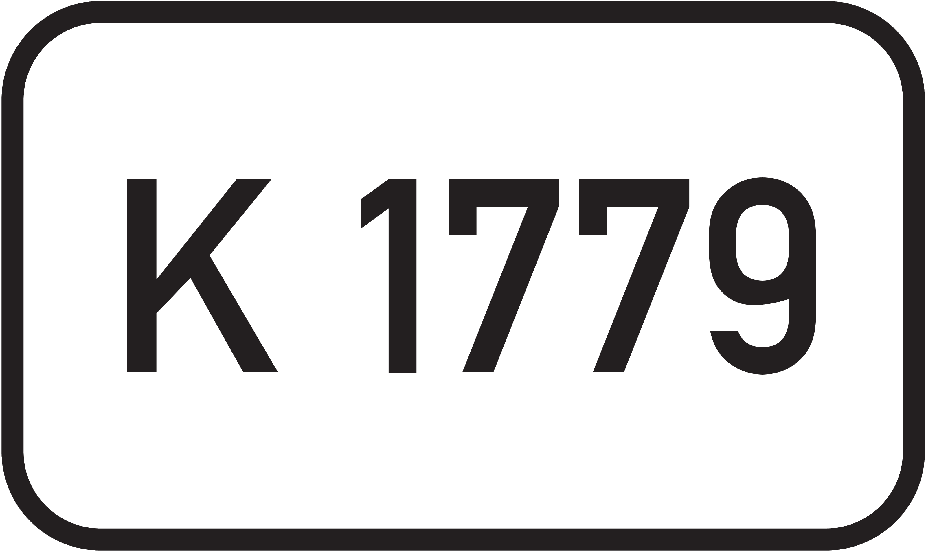 Straßenschild Kreisstraße K 1779