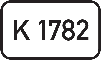 Straßenschild Kreisstraße K 1782