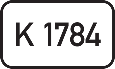 Straßenschild Kreisstraße K 1784