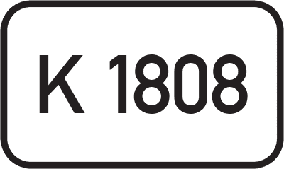 Straßenschild Kreisstraße K 1808