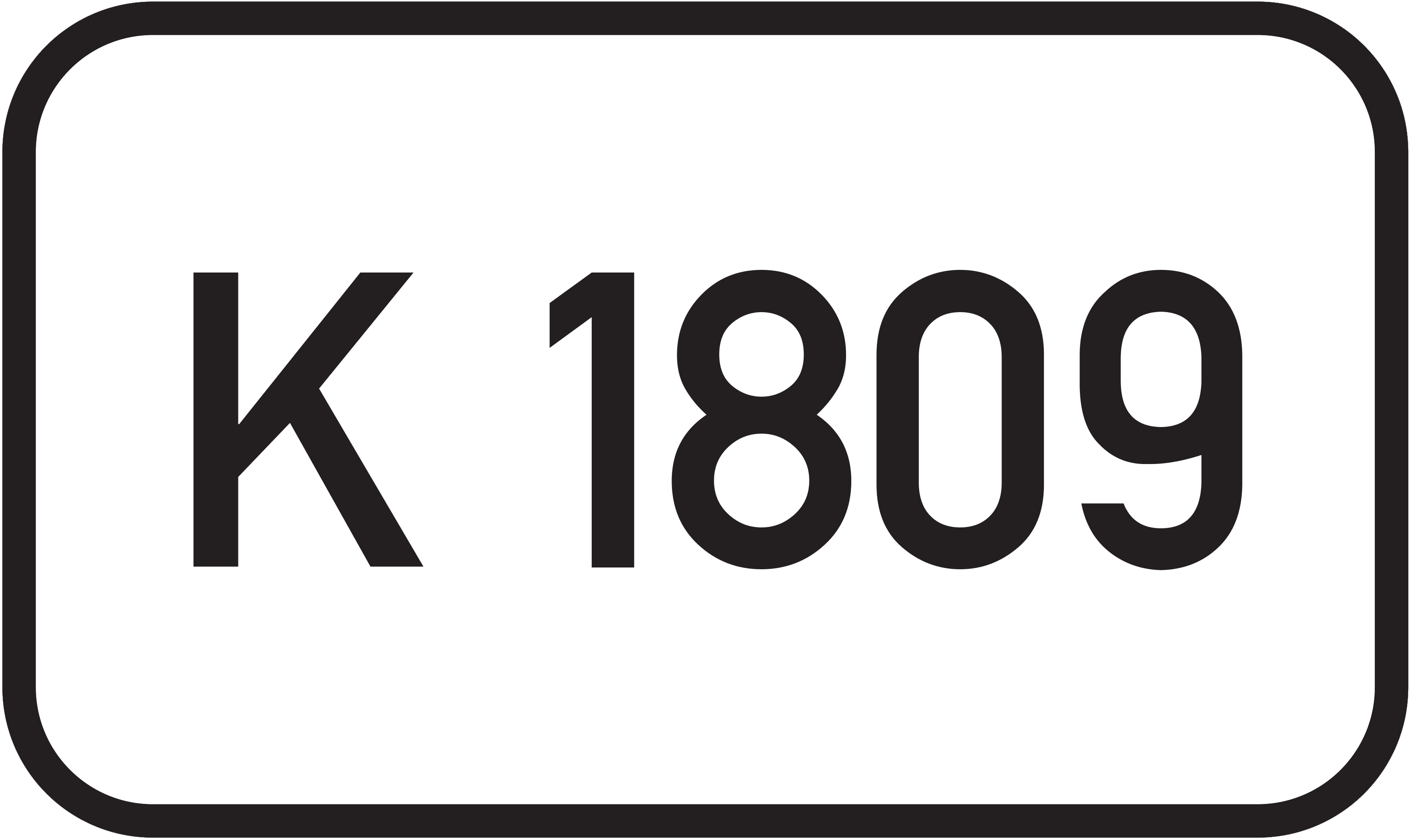 Straßenschild Kreisstraße K 1809