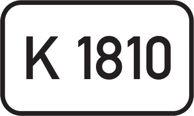 Straßenschild Kreisstraße K 1810