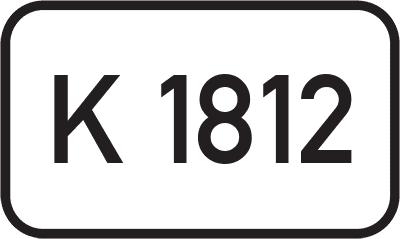 Straßenschild Kreisstraße K 1812