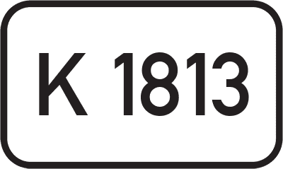 Straßenschild Kreisstraße K 1813
