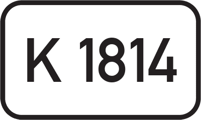 Straßenschild Kreisstraße K 1814