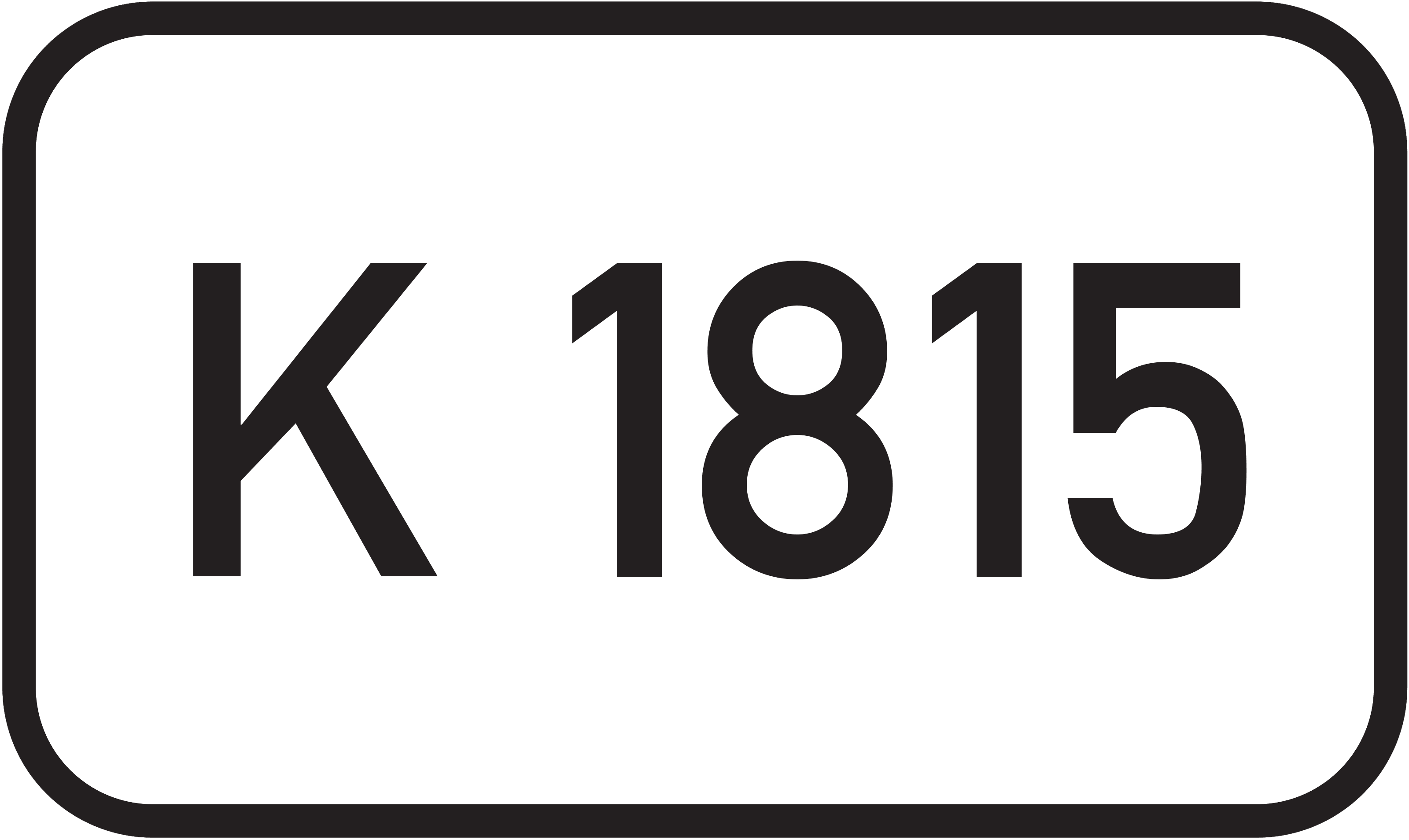 Straßenschild Kreisstraße K 1815