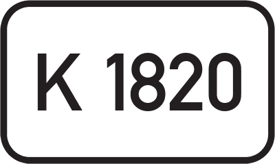 Straßenschild Kreisstraße K 1820