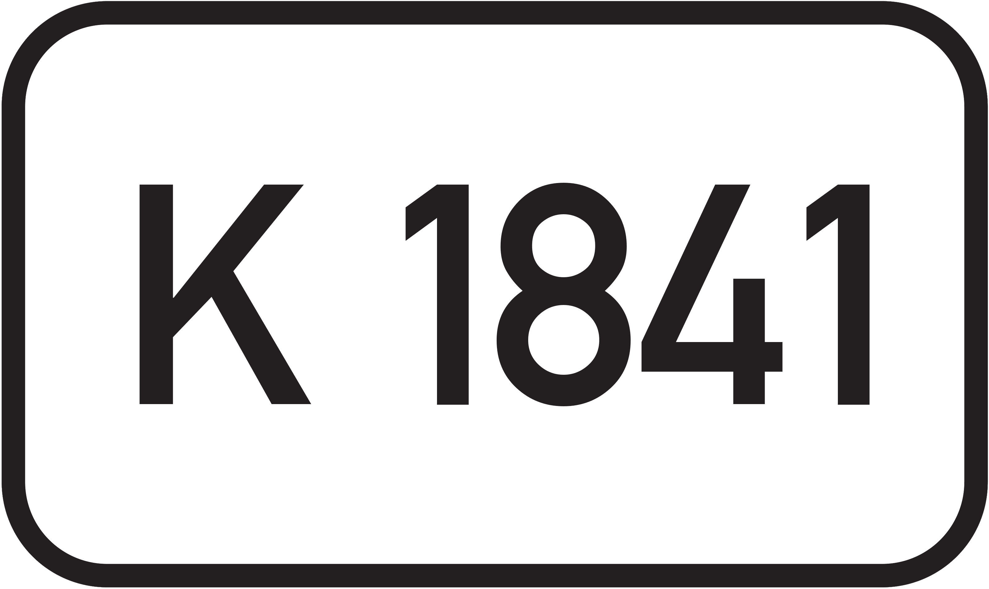Straßenschild Kreisstraße K 1841