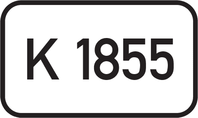 Straßenschild Kreisstraße K 1855