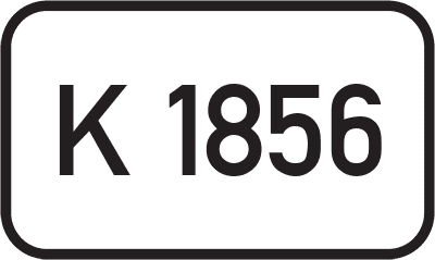 Straßenschild Kreisstraße K 1856