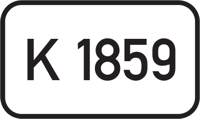 Straßenschild Kreisstraße K 1859
